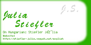 julia stiefler business card